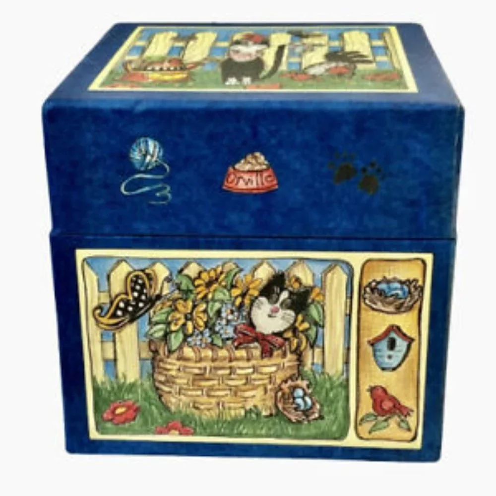 Storage Collecible Boxes Bob's Cat + Debbie Crabtree + Judith Glover * Lot of 6
